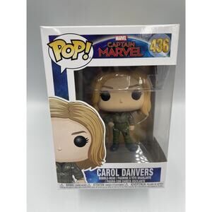 Funko Pop Carol Danvers Captain Marvel Movie Vinyl Figure #436 Marvel Comics New